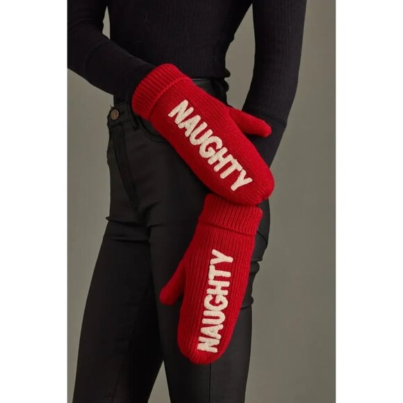 ($25) "Naughty" Mittens - Picture 1 of 3